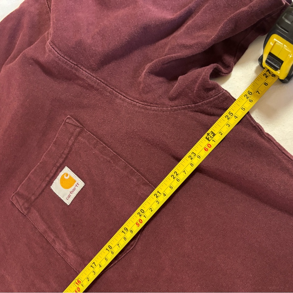 Carhartt Men's Burgundy Short Sleeve Tee - Picture 5 of 7